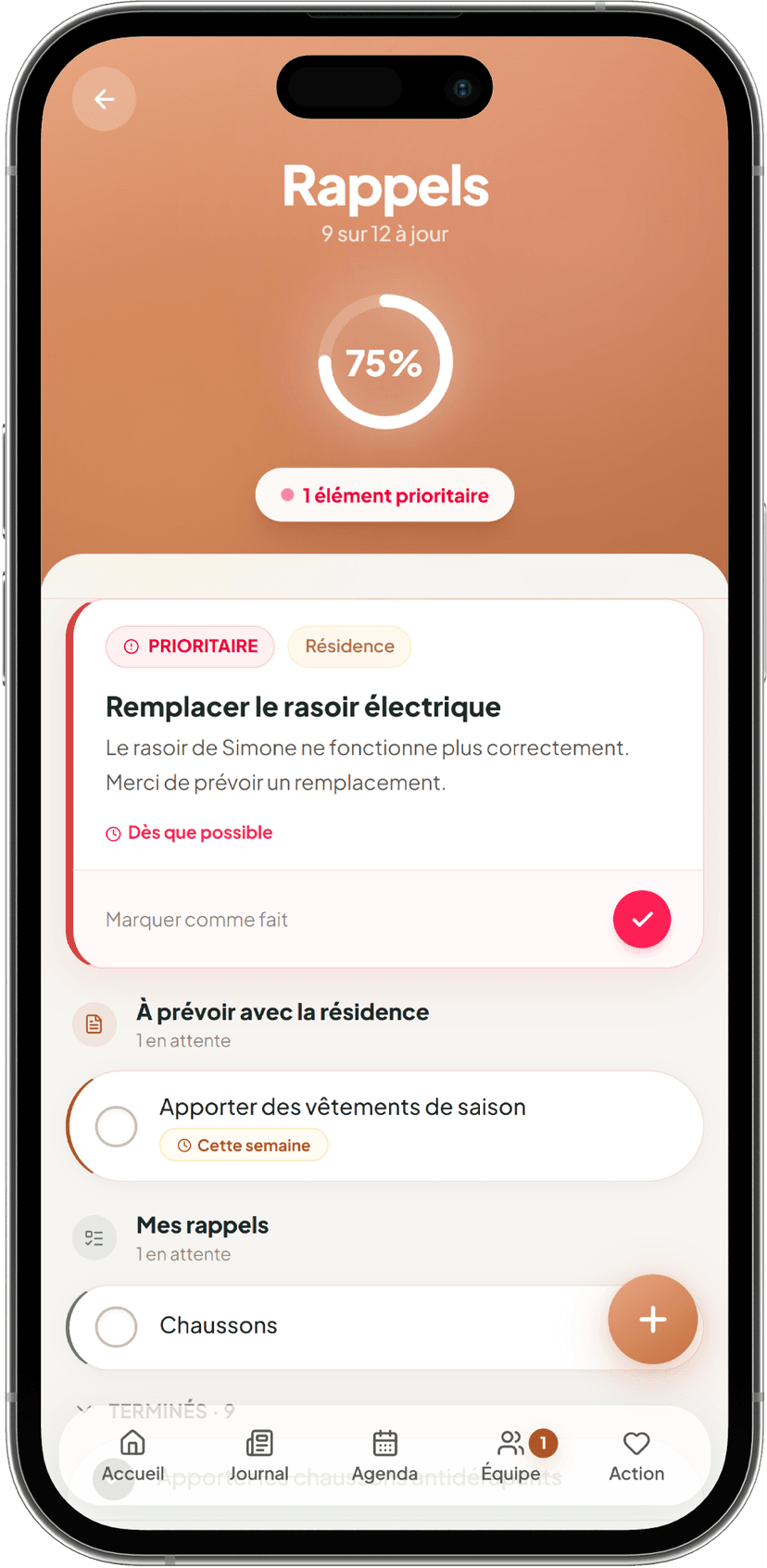 Rappel résident